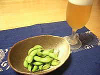 枝豆とビール