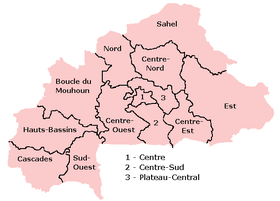 Regije Burkine Faso