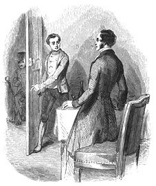 Le conspirateur bonapartiste Noirtier rend visite à son fils Villefort.