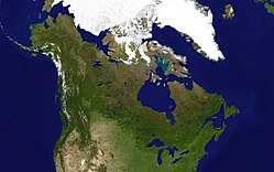 Canada, satellite image composite