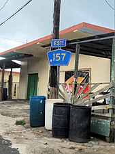 Eastbound sign in Barros, Orocovis