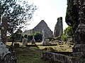 The ruined church and round tower at the old Drumcliff Cemetery