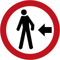 SR-19 Pedestrians crossing on the left