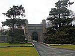 Grand Lodge and forecourt walling