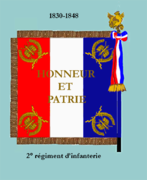 Drapeau modèle de 1830 à 1848 (revers).