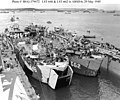 USS LST-646 and USS LST-662 in ABSD-6, in Apra Harbor, Guam, 29 May 1945