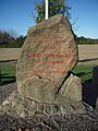 Gedenkstein bei Christiansfeld, der an den Einritt König Christian X. am 10. Juli 1920 in Nordschleswigs erinnert.