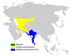 Aire de répartition de l'Hypolaïs rama