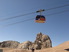 Téléphérique malga Ciapela - Punta Rocca.