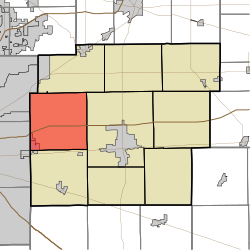 Location in Hancock County