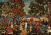 Maurice Prendergast, Landscape With Figures, 1913