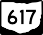 State Route 617 marker