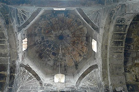 Cupola of Odzun Basilica in Armenia, supported by squinch vaulting, an early form of pendentive. (8th century)