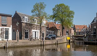 View to the canal and the bridge from IJsselkade