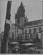 L'église en 1916 transformée en hôpital, photographie de Pages de Gloire.