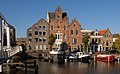 Rotterdam-Delfshaven, the Achterhaven near the bridge (the V.O.C.brug)