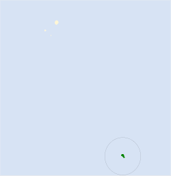 Distribución geográfica del yal de Gough.