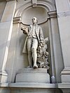 Sandstone sculpture of William Cunningham by Tomaso Sani