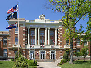 Scott County courthouse in Benton