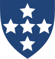 Southern Command Army Education Corps (first pattern) (Light blue with white stars)