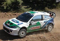 Toni Gardemeister Akropolis-rallissa 2005.