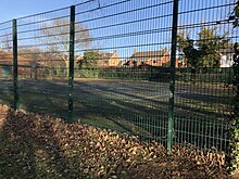 Picture of the tennis courts in Coulthard Park.