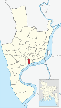 Location of West Madarbari