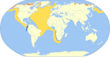 Aire de répartition de la Mouette de Sabine