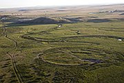 View of the Arkaim site and surrounding landscape