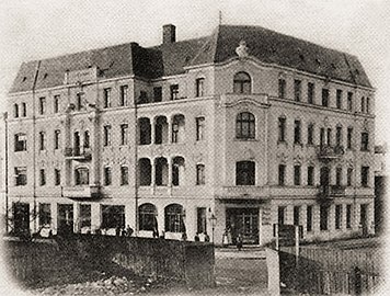 The building ca 1900