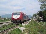 A Thessaloniki bound class A471 at Strymonas railway station, April 2010.