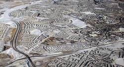 Aerial view of Arbour Lake