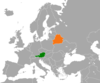 Location map for Austria and Belarus.