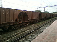 BOBRN class hopper cars freight rakes used by Indian Railways