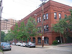 Bindley Hardware Company Building, built in 1903, at 401 Amberson Avenue.