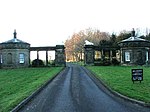 South Lodges, Gate Screen and Gates to Blagdon Hall