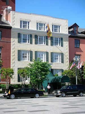 Blair House 2007, då drottning Elizabeth II av Storbritannien kom på statsbesök