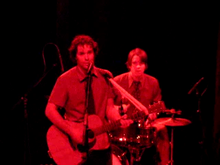 Israel Nebeker and Ryan Dobrowski at the Aladdin Theater in Portland, Oregon