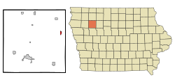 Location of Albert City, Iowa