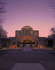 View of the Carsdton Alberta Temple at night