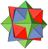 Compound of three octahedra
