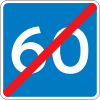 E40: End of advisory maxspeed