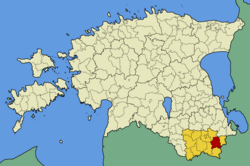 Vastseliina Parish within Võru County.