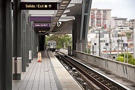 View of Santurce from the station platform