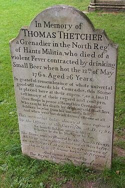 Thomas Thetcher's gravestone