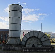 Hauptgrubenlüfter, originaler Standort Schacht VI, museal aufgestellt vor Schacht I