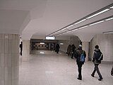 Underpass connected with the station