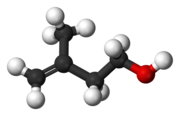 Rappresentazione tridimensionale della molecola di isoprenolo