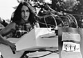 Joan Baez playing at the March on Washington in August 1963