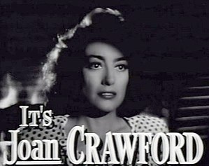 Joan Crawford in a movie trailer